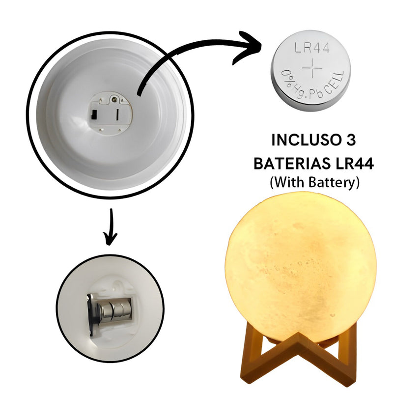 LÂMPADA Lunar 3D Impressionante , Lua Cheia Abajur led 7 cores